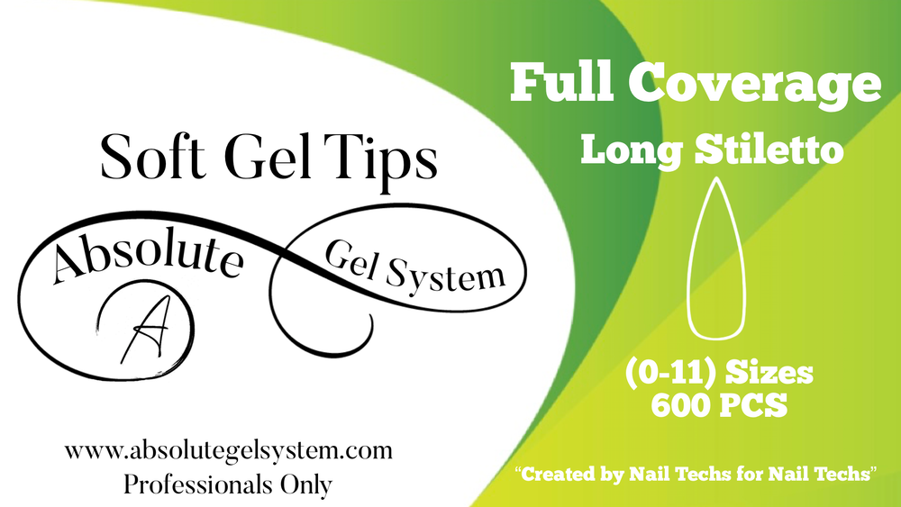 Long Stiletto Soft Gel Full Coverage | Absolute Gel System
