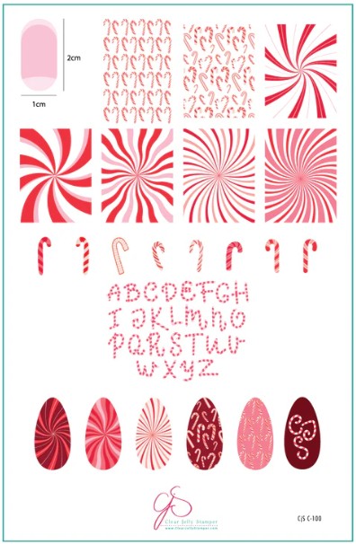 
                  
                    CjSC-100 - Peppermint Parade |  Clear Jelly Stamping Plate
                  
                