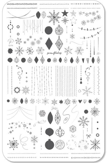 
                  
                    CjS-376 - Snowflakes on Chains | Clear Jelly Stamping Plate
                  
                