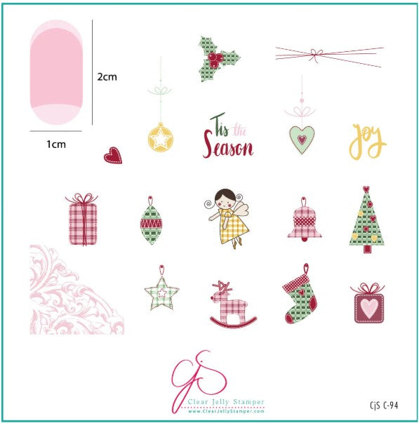 CjSC-094 - Tis the Season |  Clear Jelly Stamping Plate