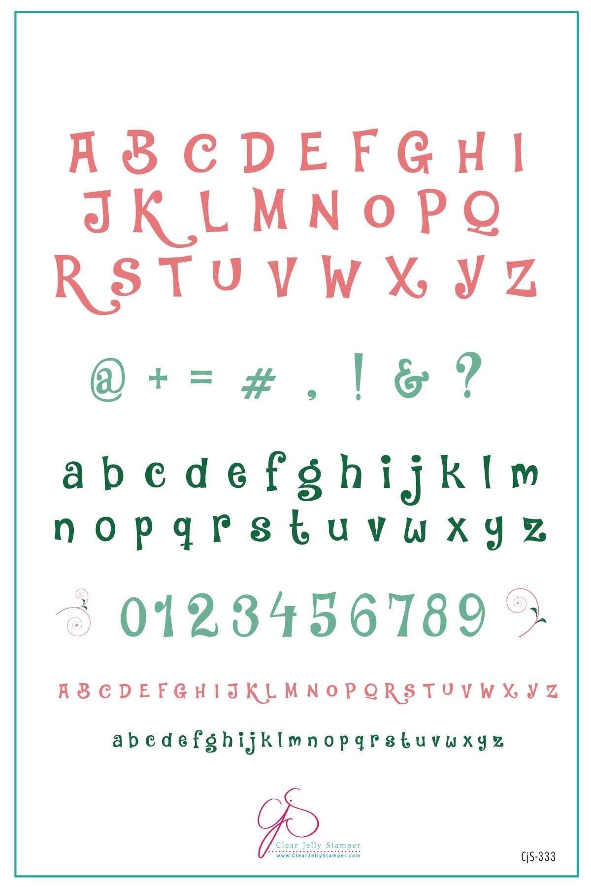 
                  
                    CjS-333 - Alphabet - Jungle Boogie | Clear Jelly Stamping Plate
                  
                