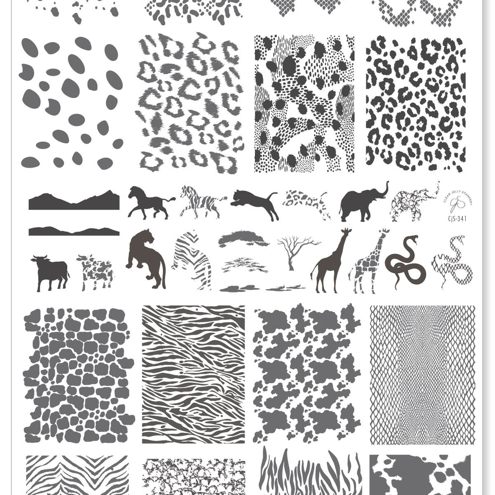 
                  
                    CjS-341 - Animal Diva | Clear Jelly Stamping Plate
                  
                