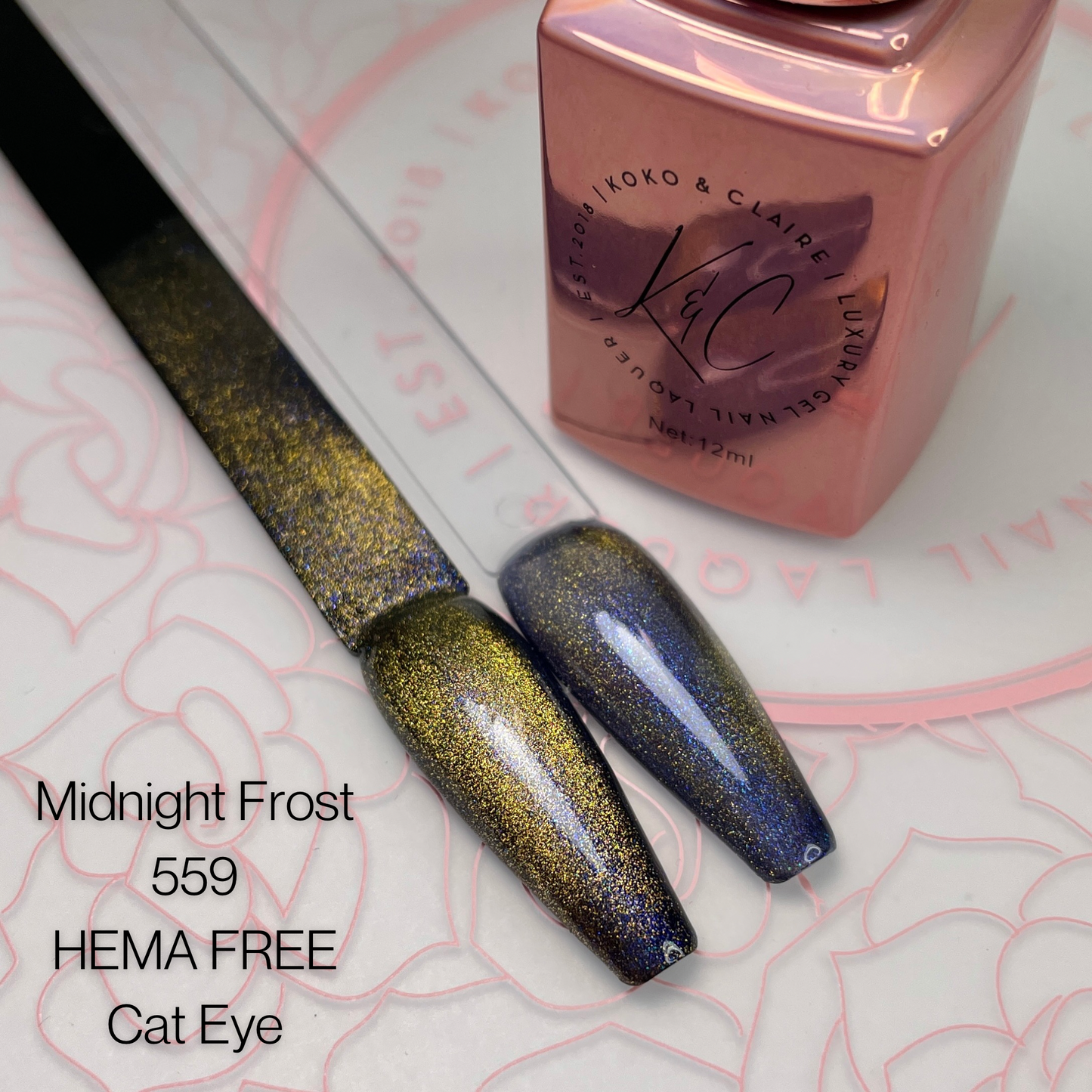 
                  
                    559 - Midnight Frost (Cat-eye) - Hema Free | Koko & Claire Gel Polish
                  
                