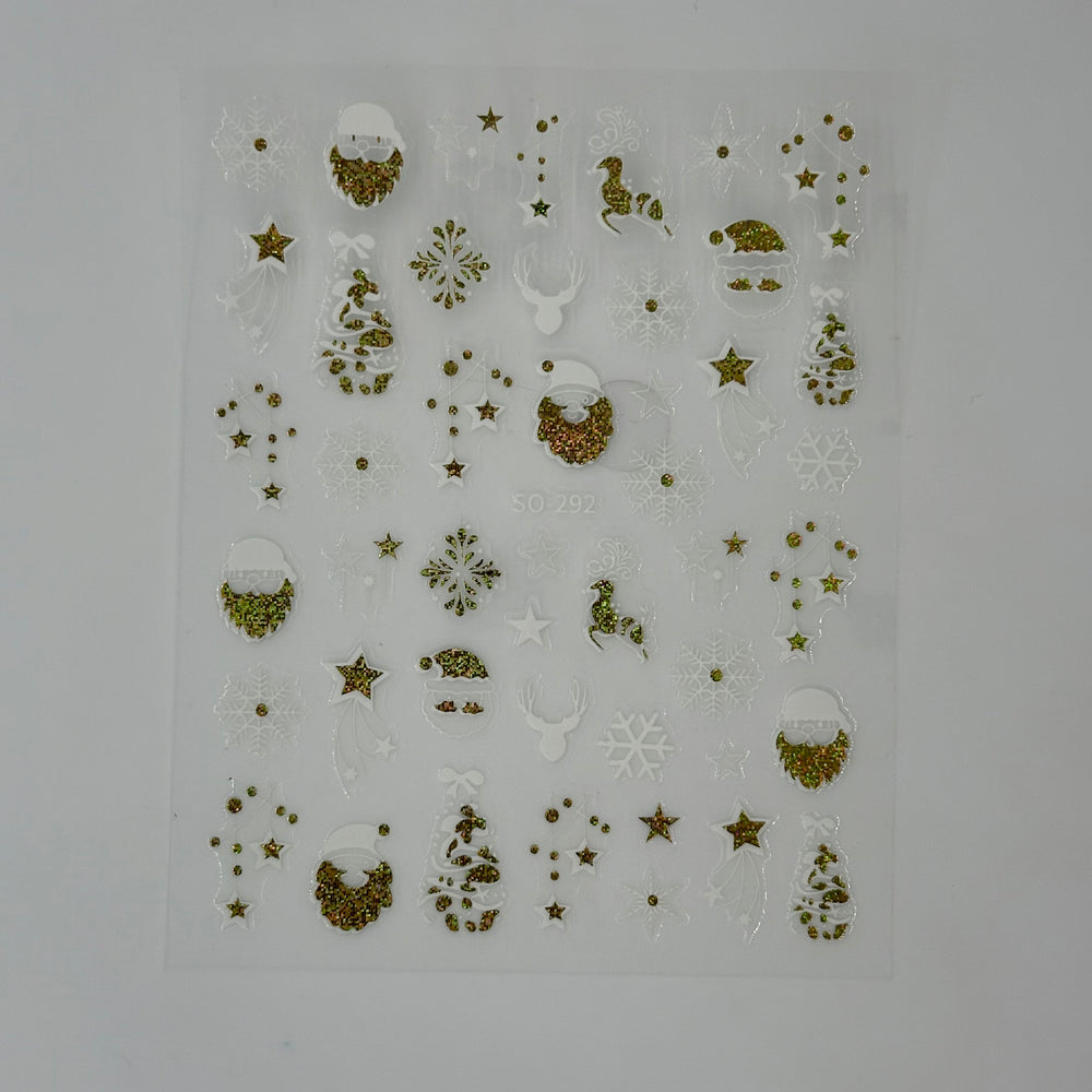 
                  
                    Metallic Iridescent and white Festive Decals | Lula Beauty
                  
                