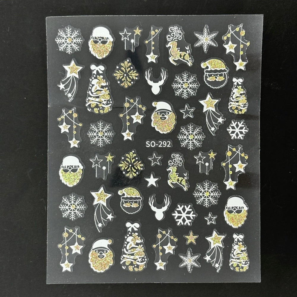 
                  
                    Metallic Iridescent and white Festive Decals | Lula Beauty
                  
                