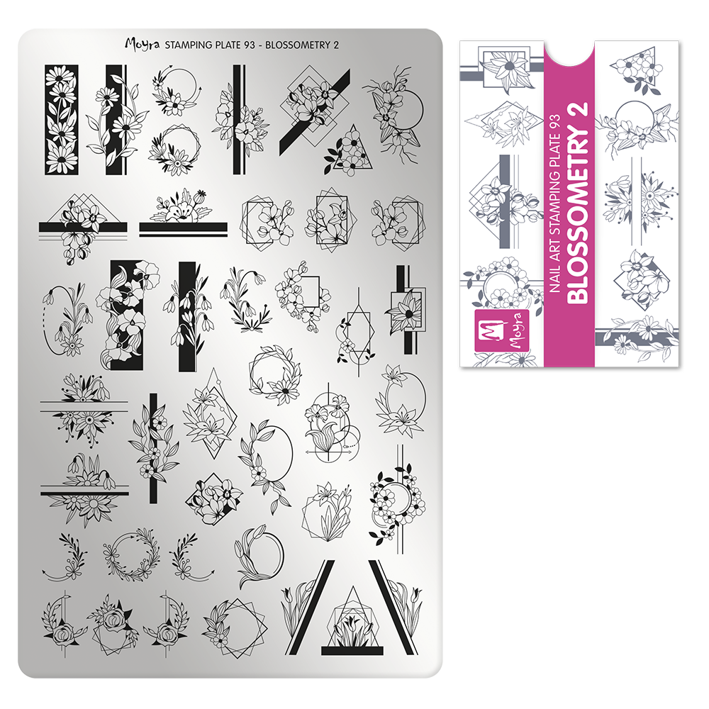 Moyra Stamping Plate 093 - Blossometry 2
