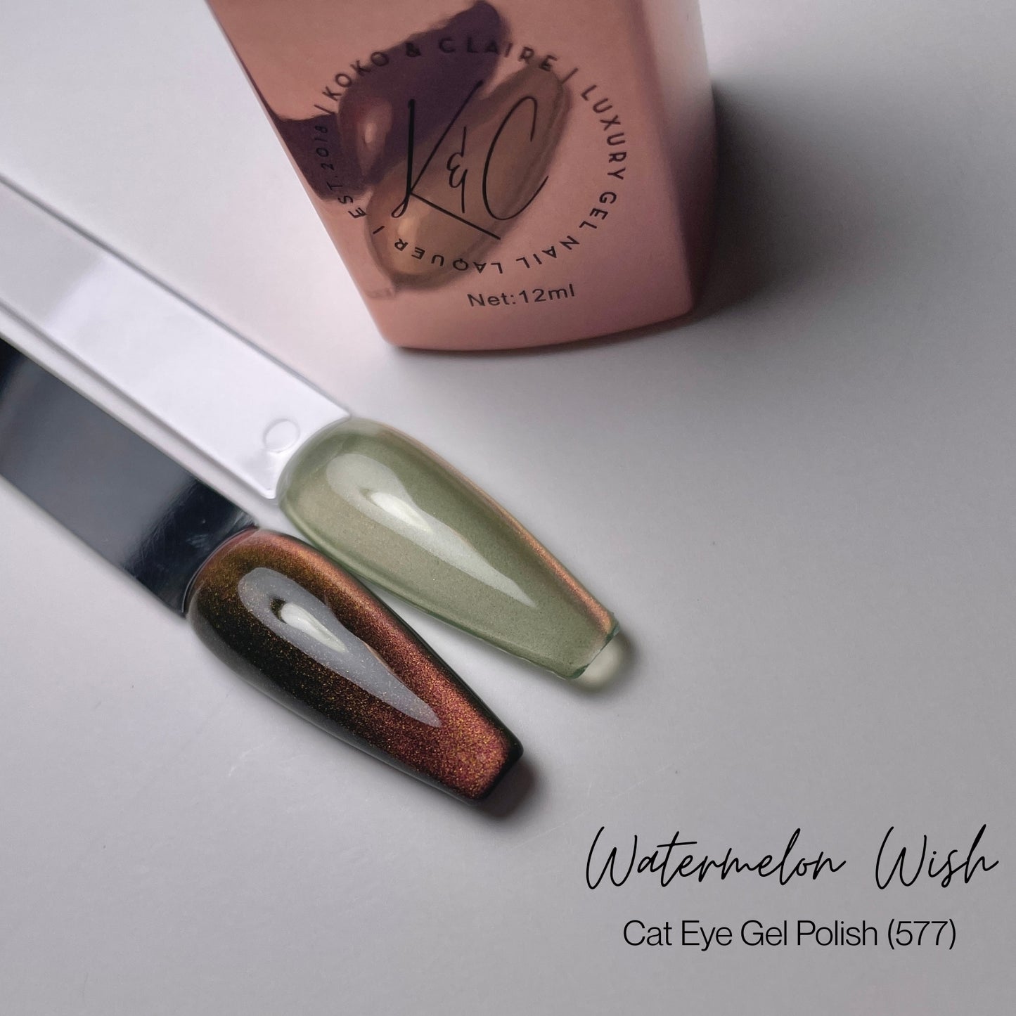 
                  
                    577 - Watermelon Wish  (Cat-eye) - Hema Free | Koko & Claire Gel Polish
                  
                