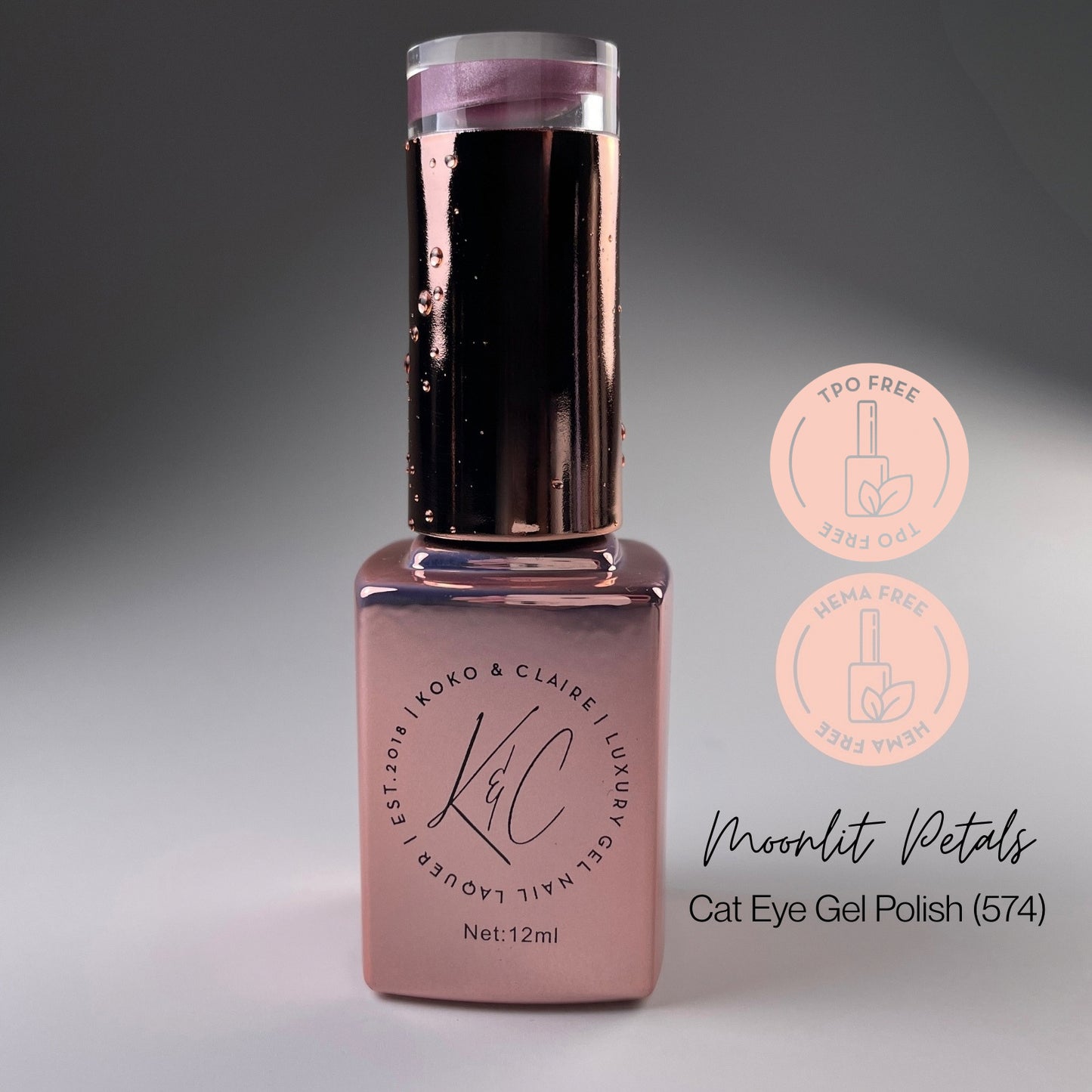 
                  
                    574 - Moonlit Petals  (Cat-eye) - Hema Free | Koko & Claire Gel Polish
                  
                