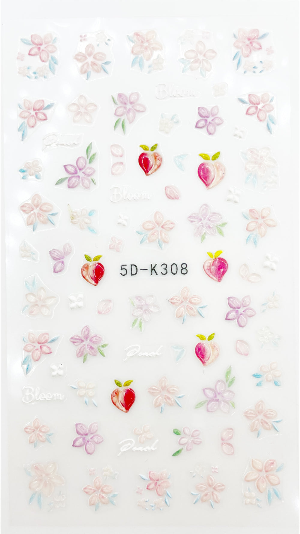Peaches and Blossoms Self Adhesive Decals | Lula Beauty