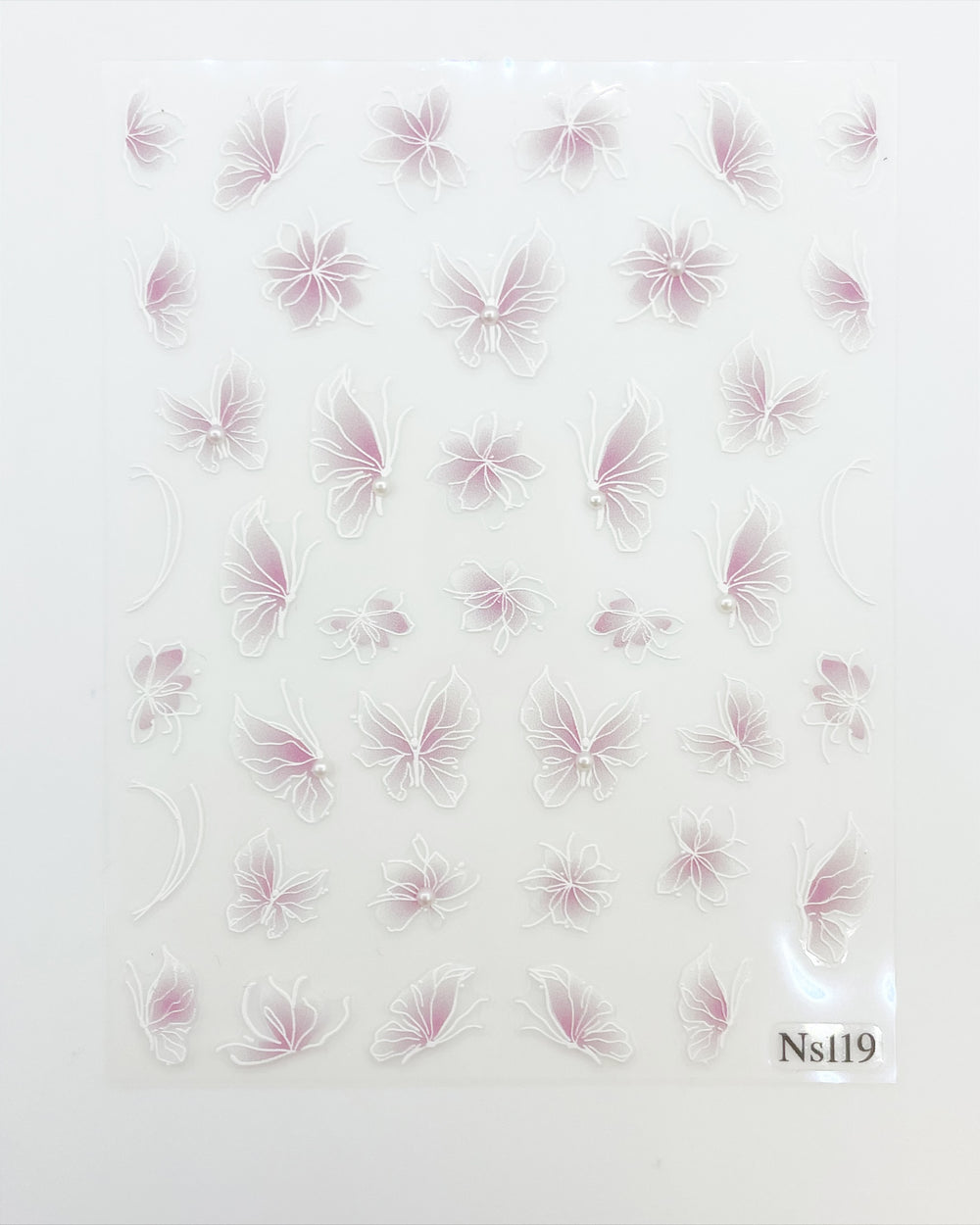 Whimsical Pink Butterflies  Self Adhesive Decals | Lula Beauty