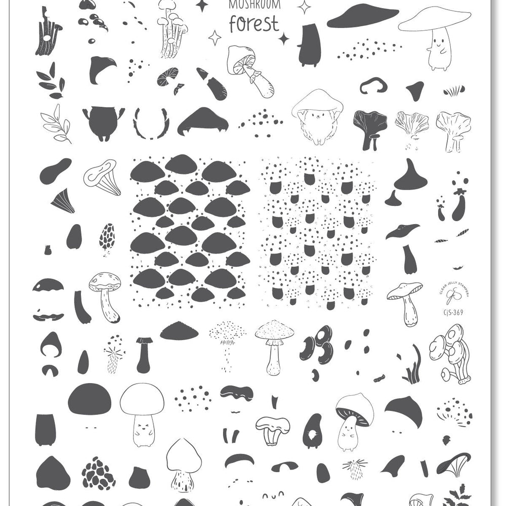 
                  
                    CJS-369  Mushroom Forest | Clear Jelly Stamping Plate
                  
                