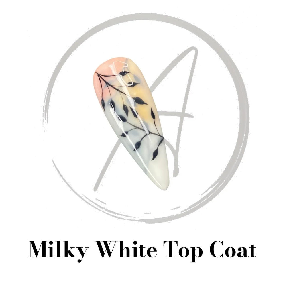 Milky White Top Coat (No Wipe) 15ml | Absolute Gel System
