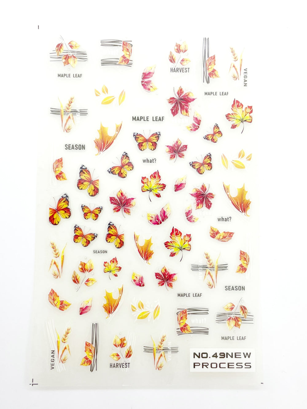 Butterfly Fall Self Adhesive Decals | Lula Beauty