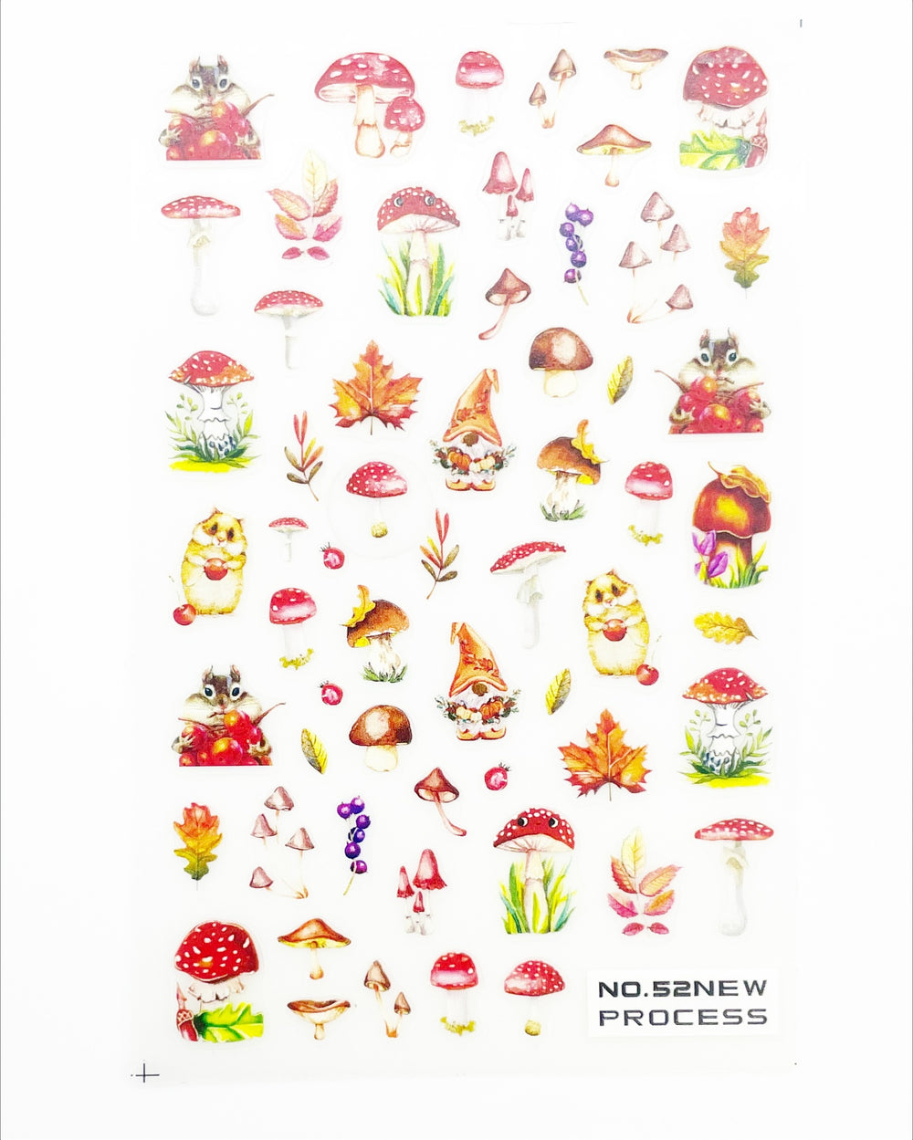 Gnomes Critters and Mushrooms Adhesive Decals | Lula Beauty