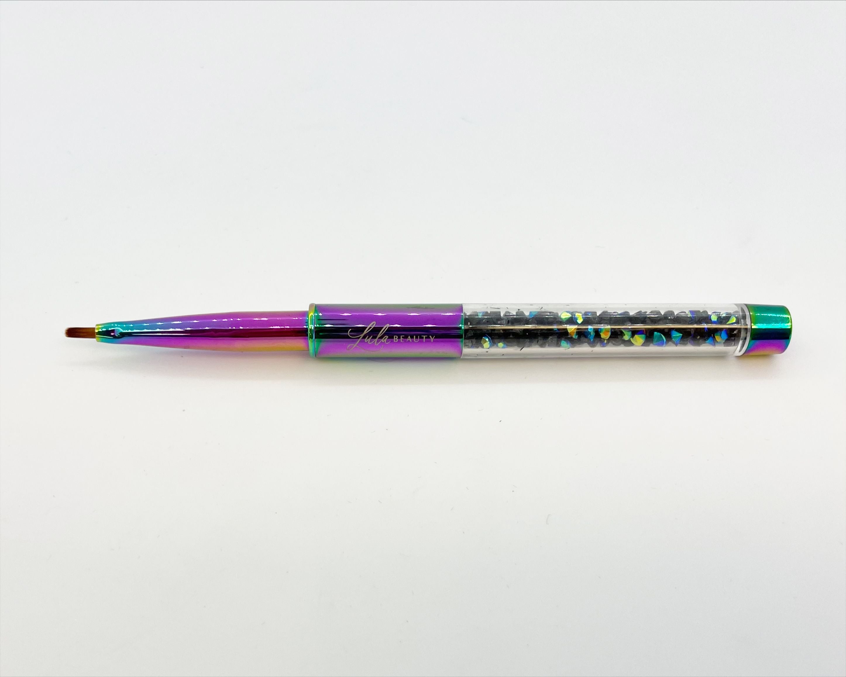 Flat #1 Brush - Oil Slick Handle | Lula Beauty – Nail Techniques