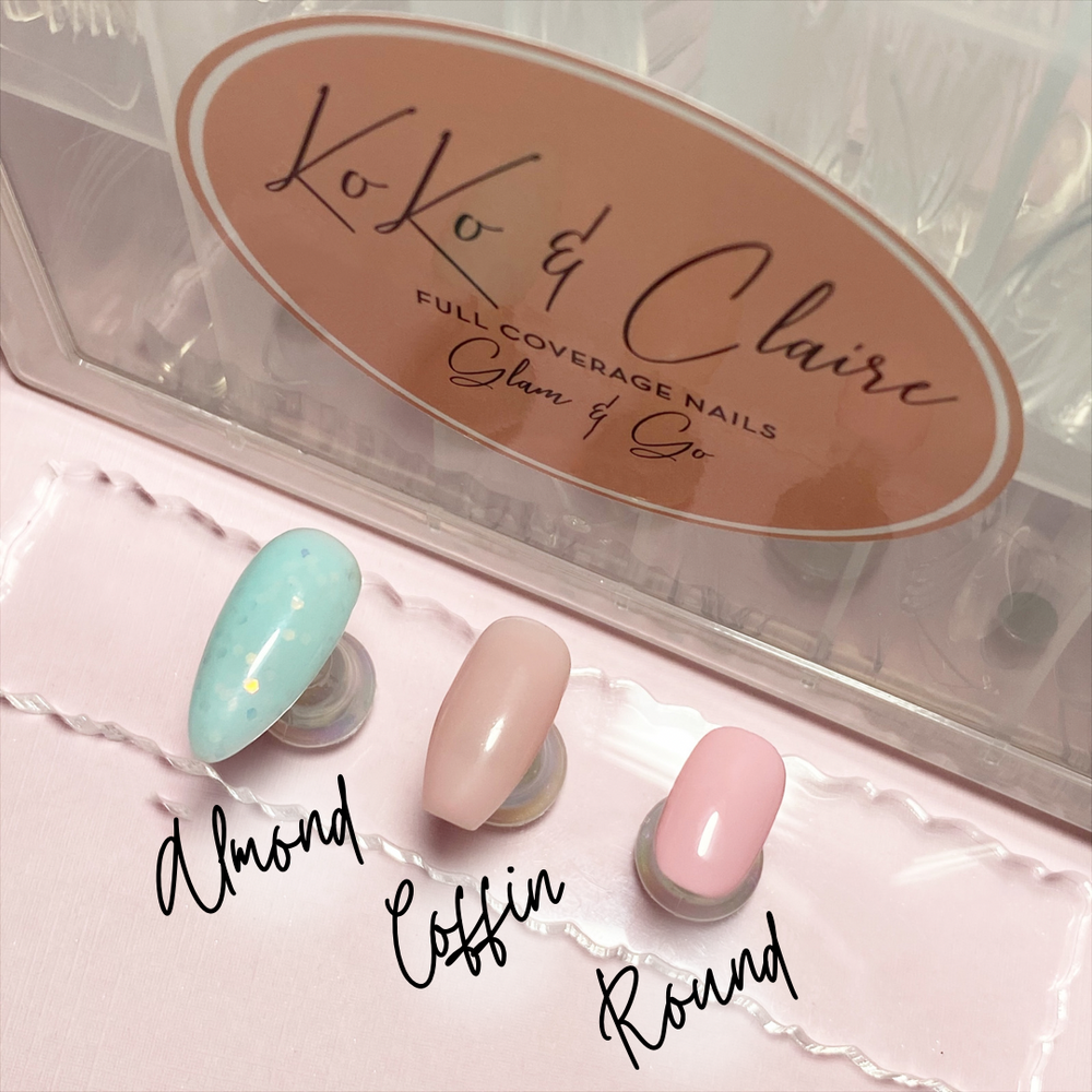 
                  
                    Glam & Go Full Coverage Nails - Almond | Koko & Claire
                  
                