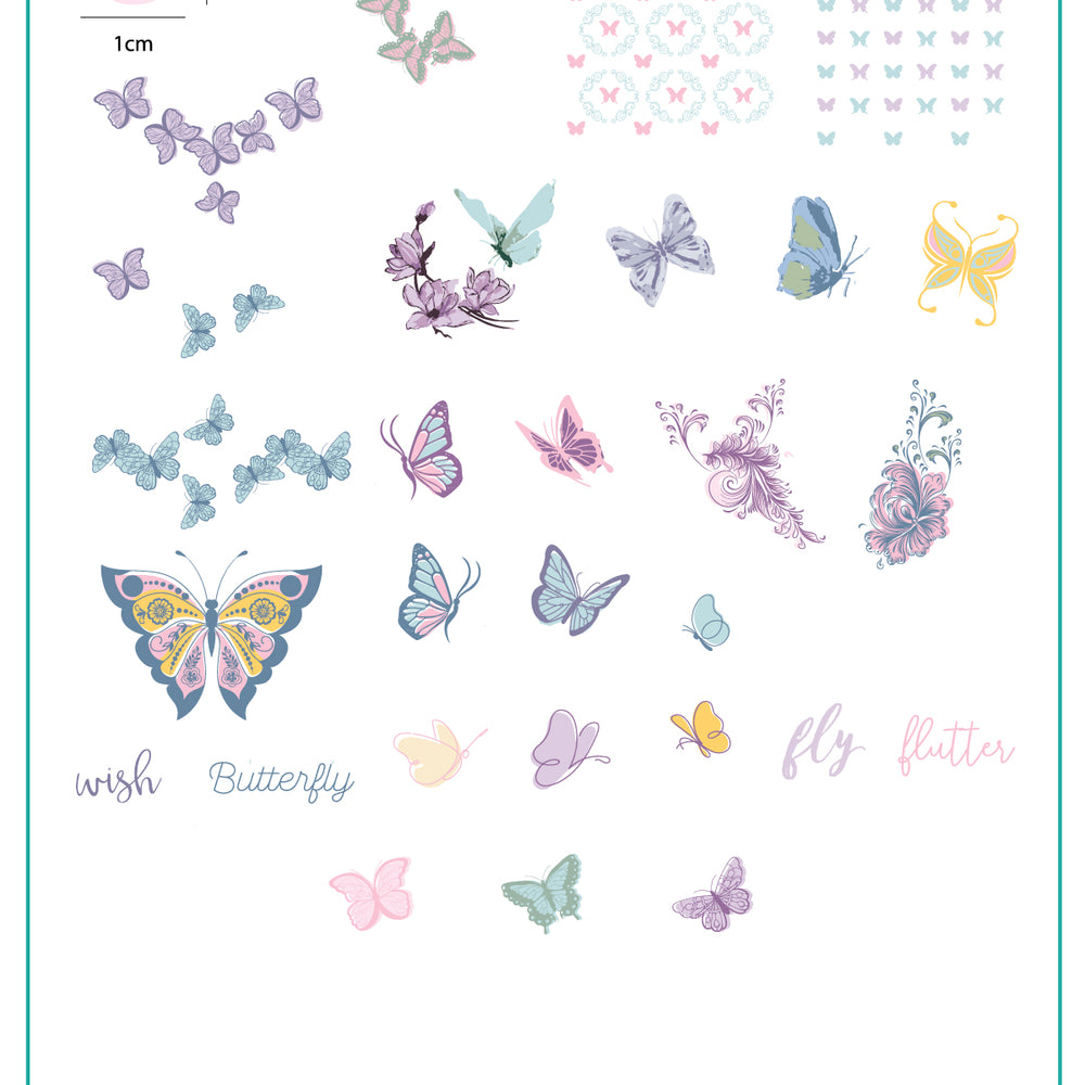 
                  
                    CJS-080 Butterfly Wishes | Clear Jelly Stamping Plate
                  
                