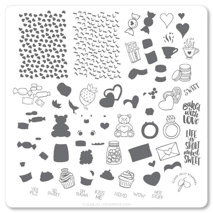 
                  
                    CJSV-23 Sweets and Treats | Clear Jelly Stamping Plate
                  
                