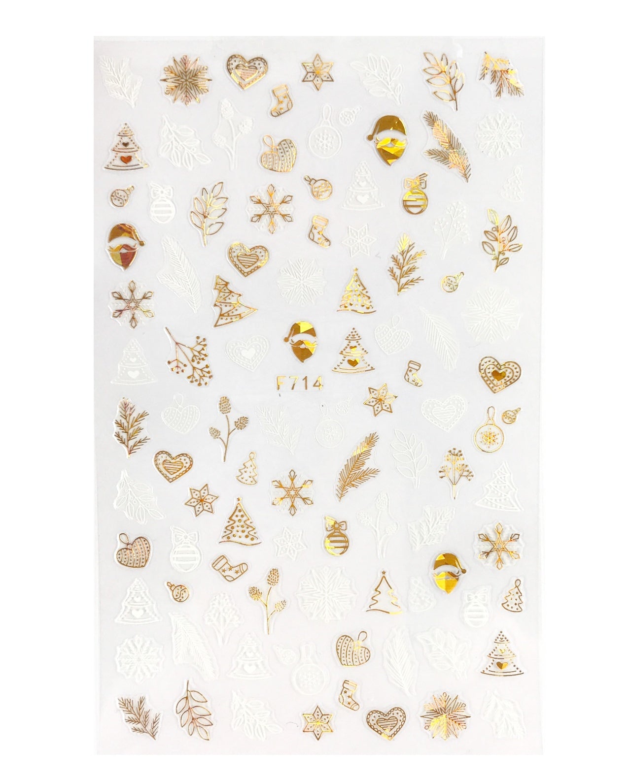 
                  
                    Holidays in Holo Gold ~ Snowflakes, Reindeer, Santa and More! Self Adhesive Decals | Lula Beauty
                  
                