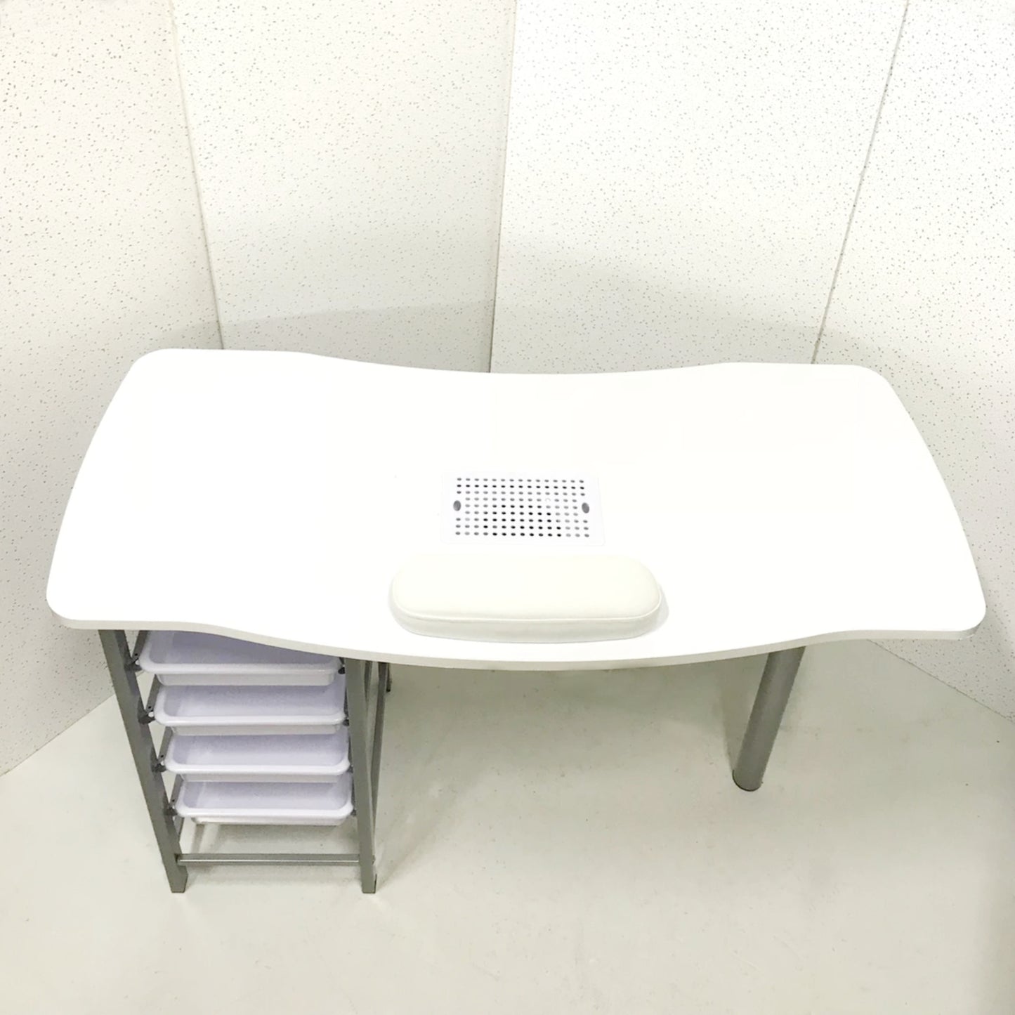 
                  
                    Nail Desk with Fan - White
                  
                
