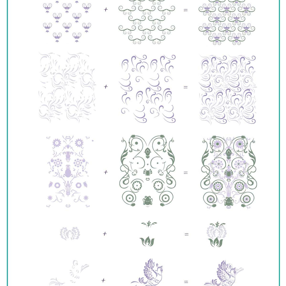 
                  
                    CjS-173 English Garden Swirls |  Clear Jelly Stamping Plate
                  
                