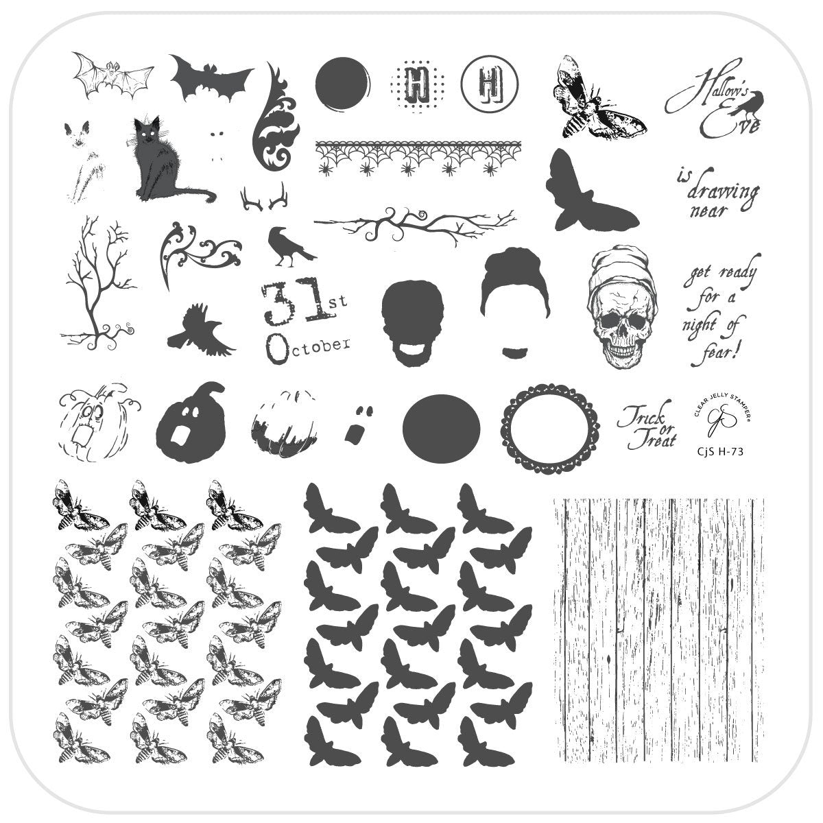 
                  
                    CjSH-73 Hallow's Eve  |  Clear Jelly Stamping Plate
                  
                