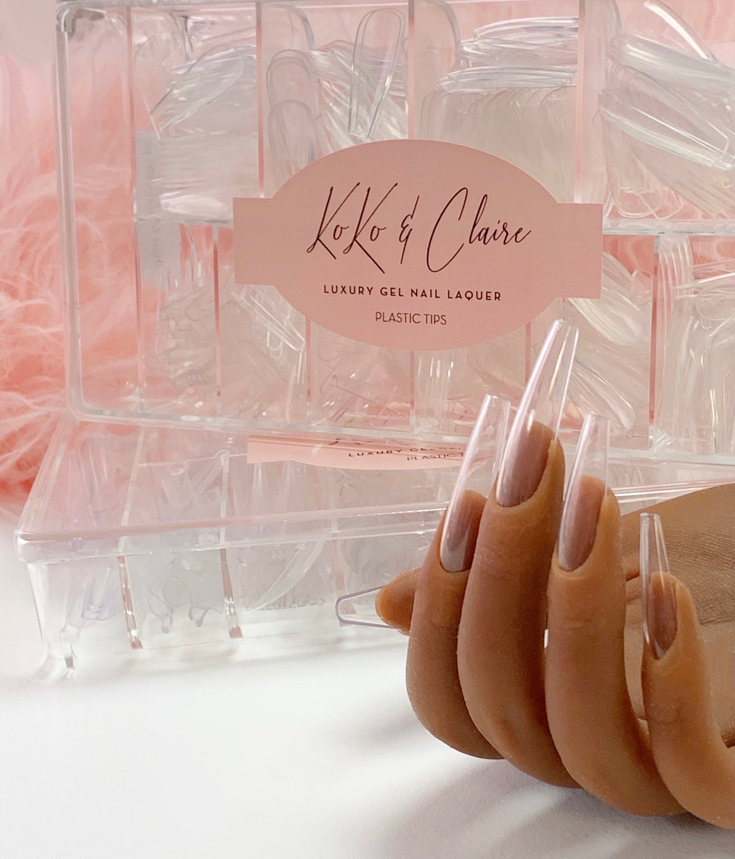 
                  
                    Clear Full Coverage Tips Box (for Display Hand)~ Koko & Claire
                  
                