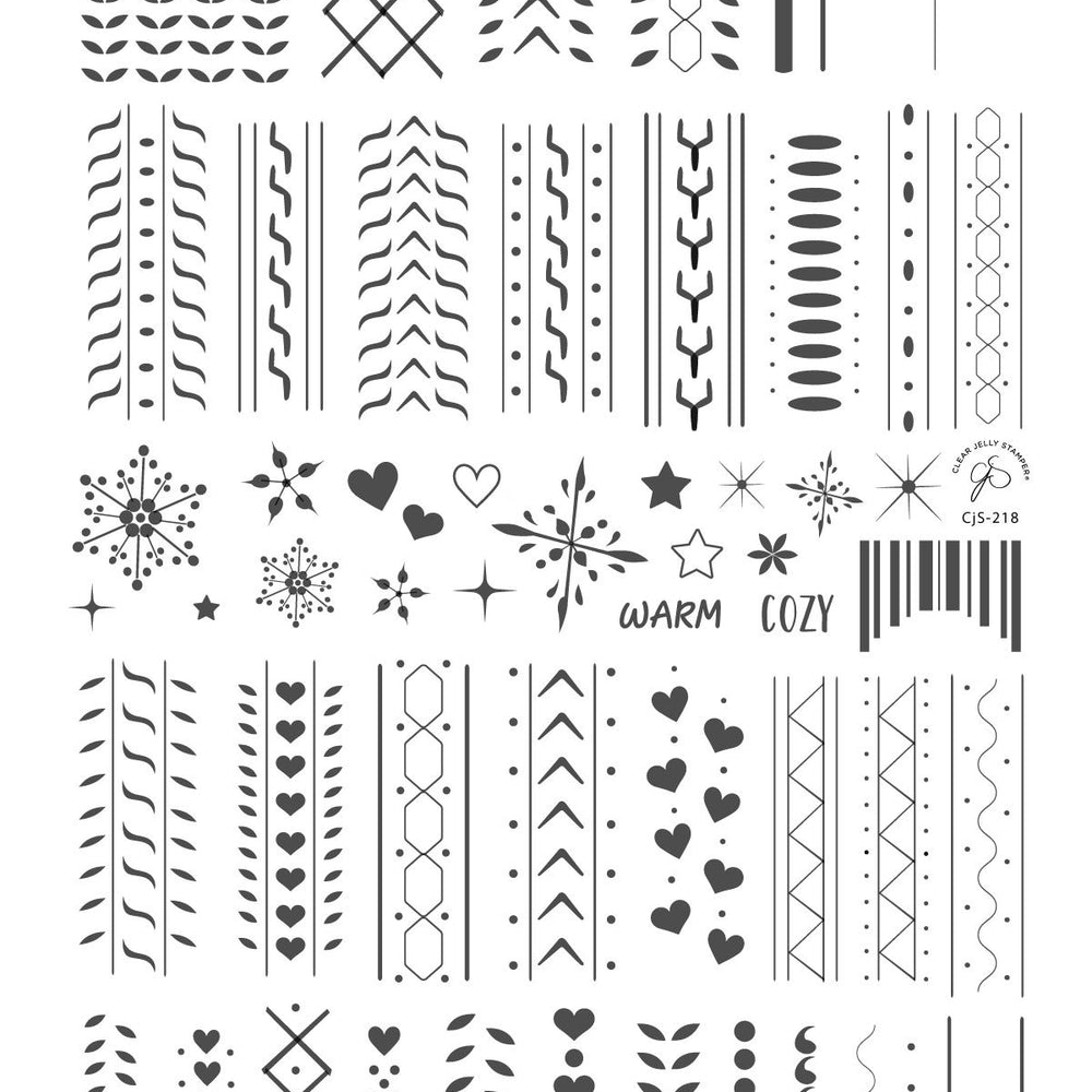
                  
                    CJS-218 Sweater Textures | Clear Jelly Stamping Plate
                  
                