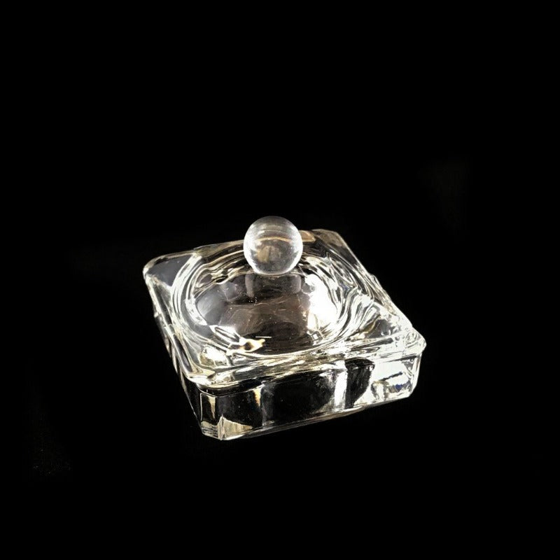 
                  
                    Square Mini Crystal Jar with Lid.
                  
                