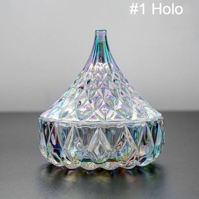 
                  
                    Glass Dishes with Lids ~ Clear, Holo and Rainbow | Desk Essentials
                  
                