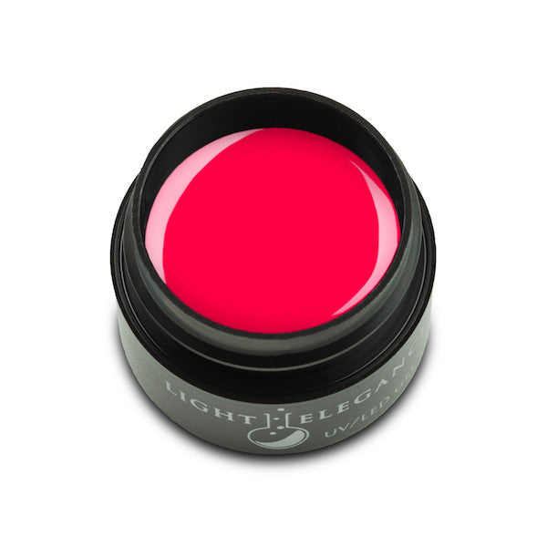 Neon Pink Gel Paint Light Elegance Nail Techniques