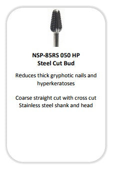 NASP 85RS 050 HP CUT BUD CC STAINLESS -FOR THICK NAIL REDUCTION